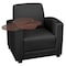 Regency Armchairs, Black Seat, 31 W 29 L 33 H, Wood, Vinyl Seat 7701NSJVBK - alternate 7
